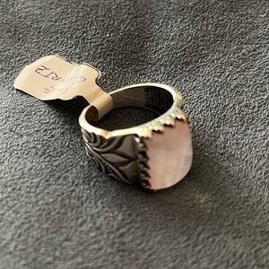 Sterling silver 925 and rose quartz ring size 8.5